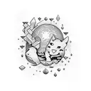 Hundred emoji tattoo design idea