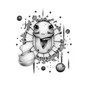 Hundred emoji tattoo design idea
