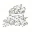 rigatoni pasta tattoo design idea