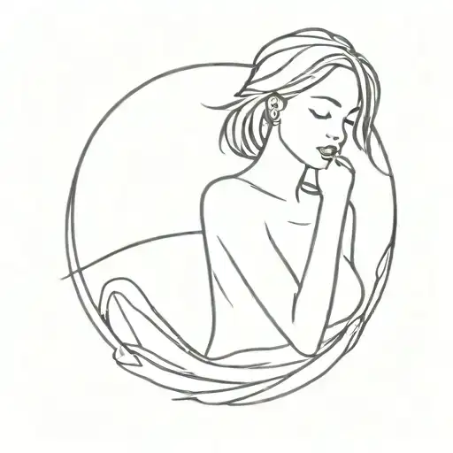 depression and sense of lost tattoo design idea