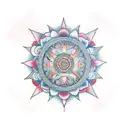 spiritual mandala tattoo design idea