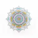 spiritual mandala tattoo design idea