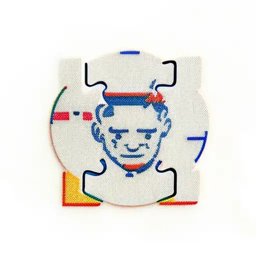 autism puzzle piece made from lego tattoo design idea