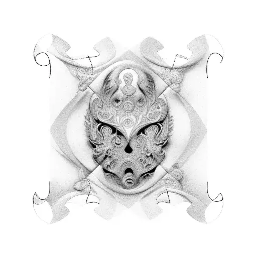 puzzle piece made from tattoo design idea
