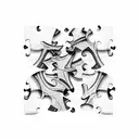 autism puzzle piece tattoo design idea