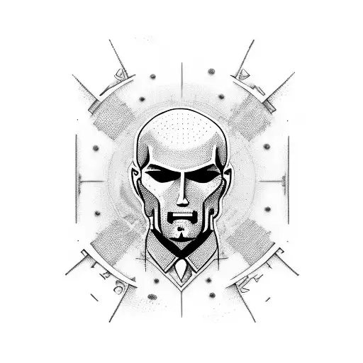 hitman  tattoo design idea