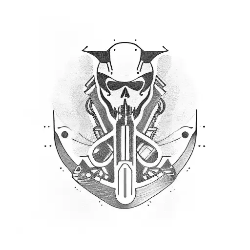 Motorcycle a razor blade design tattoo design idea