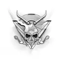 Motorcycle a razor blade design tattoo design idea