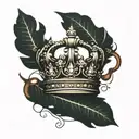 Kings crown with roman numeral 3 tattoo design idea