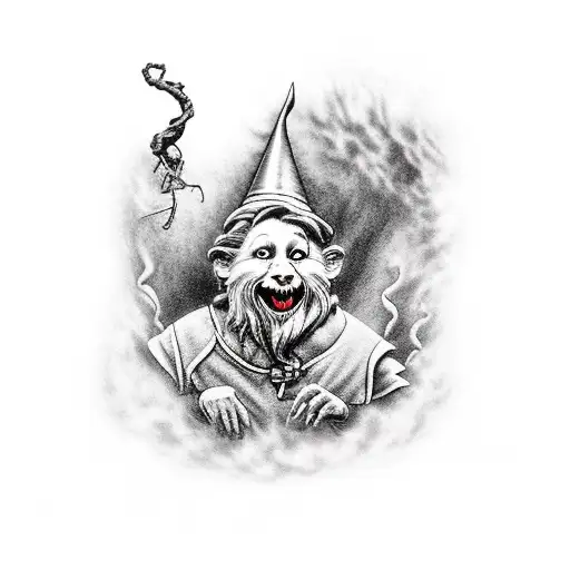 wizard of oz tornado  tattoo design idea