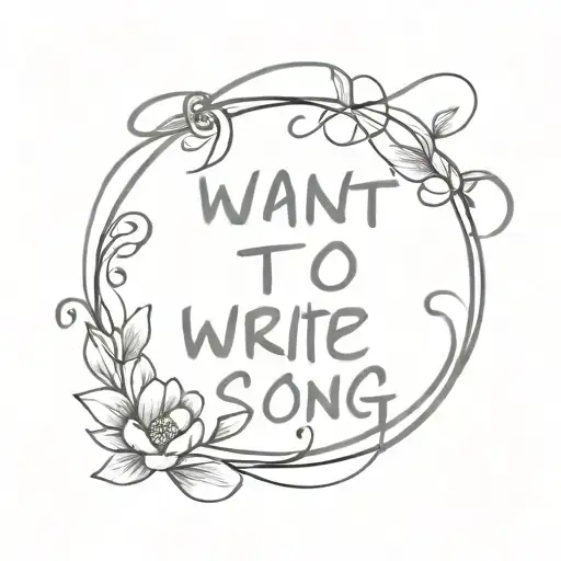 song 'I want to write you a song' by one direction  tattoo design idea