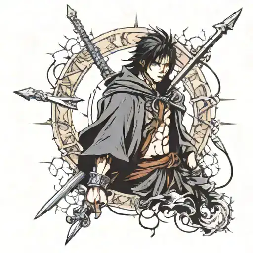 vagabond berserk tattoo design idea