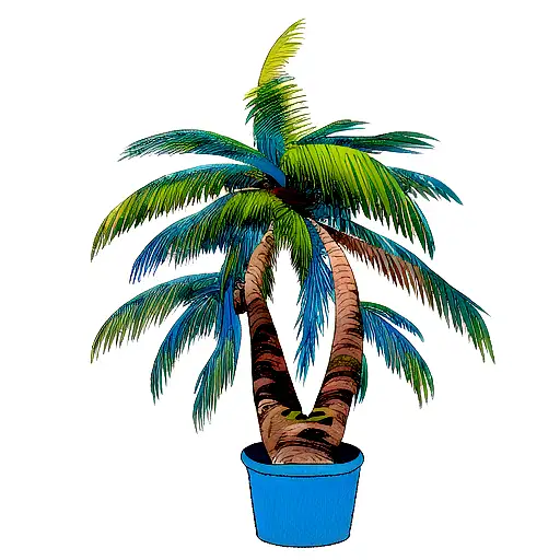 Palm Tree tattoo design idea