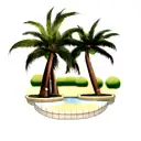 Palm Tree tattoo design idea