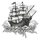 theseus' ship tattoo design idea