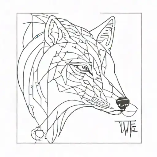 wolf and eye, pain, love, time, new way, women tattoo design idea