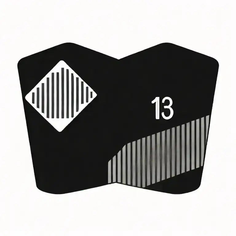 barcode numbering system tattoo design idea