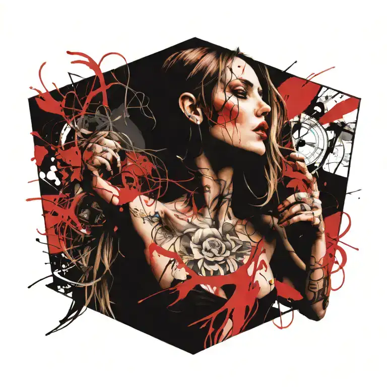 Biblical Eve tattoo design idea