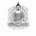 paths of buddhism tattoo design idea