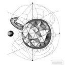 solar system tattoo design idea