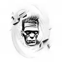 frankenstein tattoo design idea