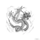 dragón chino  tattoo design idea