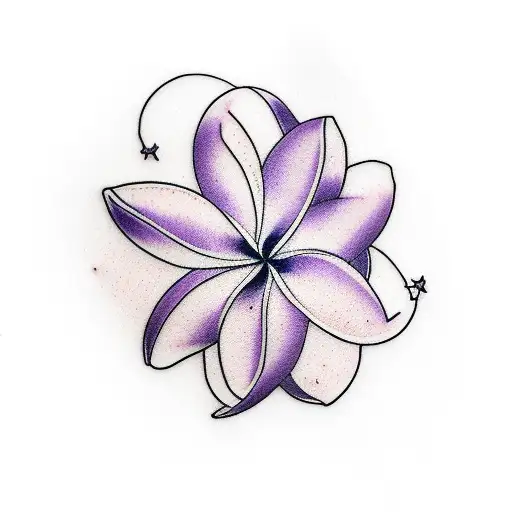 Tattoo uploaded by Stacie Mayer • Triangle and Frangipani Tattoo by Angel  Ink Bali #frangipani #plumeria #trinagle #AngelInkBali #blackandgrey  #flower • Tattoodo