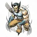 wolverine X men tattoo design idea