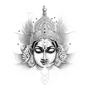 lord Krishna standing tattoo  tattoo design idea