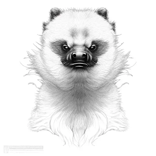 honeybadger as a marine tattoo design idea