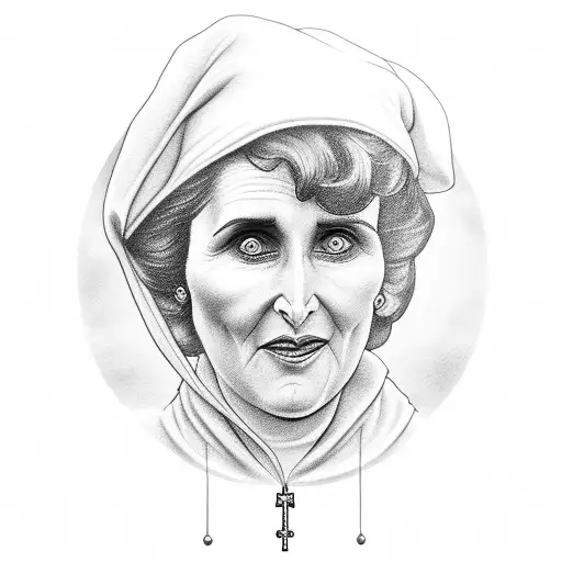 saint gianna tattoo design idea