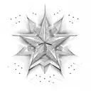 3 Stars sparkling tattoo design idea