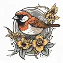  2 sparrow tattoo tattoo design idea