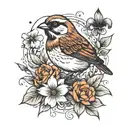  2 sparrow tattoo tattoo design idea