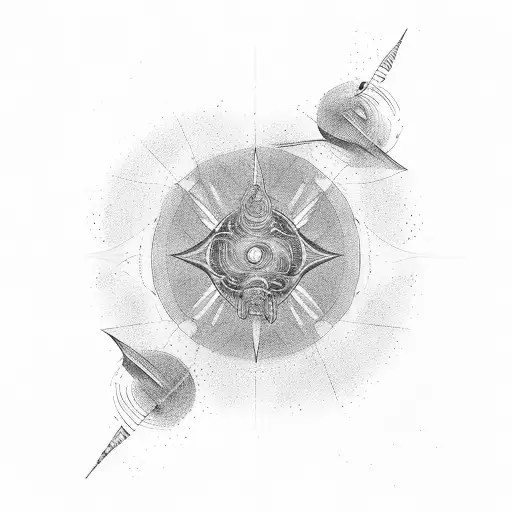 voyager pulsar map tattoo design idea