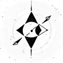pulsar map tattoo design idea