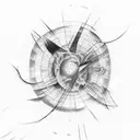 voyager pulsar map tattoo design idea