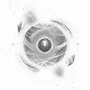 voyager pulsar map tattoo design idea