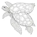 turtle changes its shell tattoo design idea