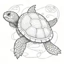 turtle changes its shell tattoo design idea