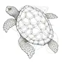 turtle changes its shell tattoo design idea