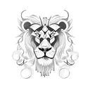 Lion Libra Sparta tattoo design idea