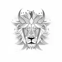 Lion Libra Sparta tattoo design idea