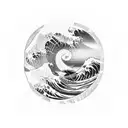 kanagawa wave tattoo design idea