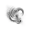 kanagawa wave tattoo design idea