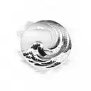 kanagawa wave tattoo design idea