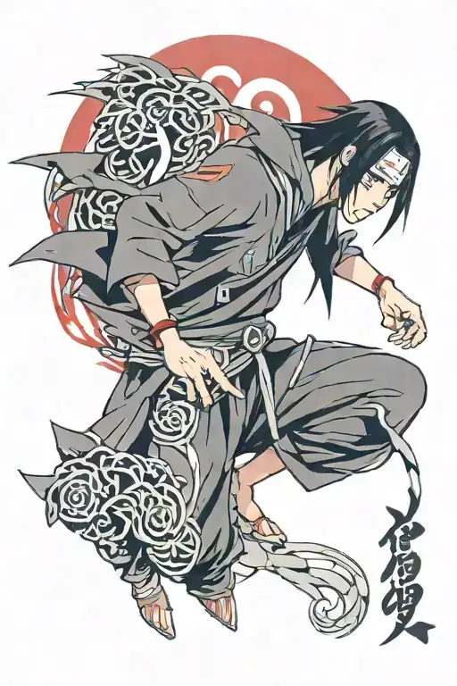 Itachi Uchiha tattoo design idea