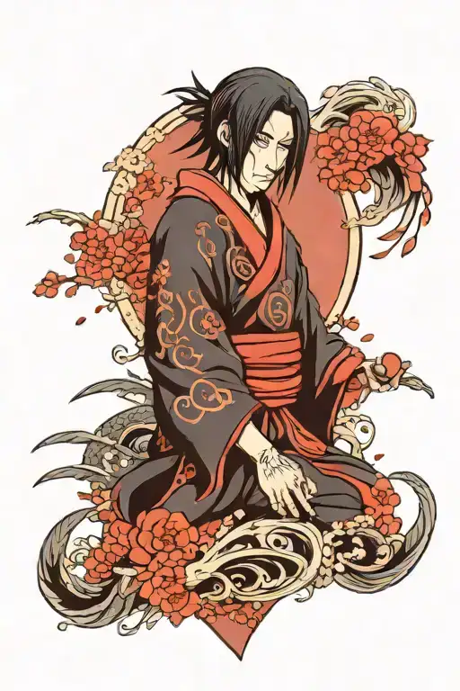 Itachi Uchiha tattoo design idea