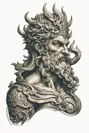 Poseidon tattoo design idea