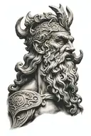 Poseidon tattoo design idea